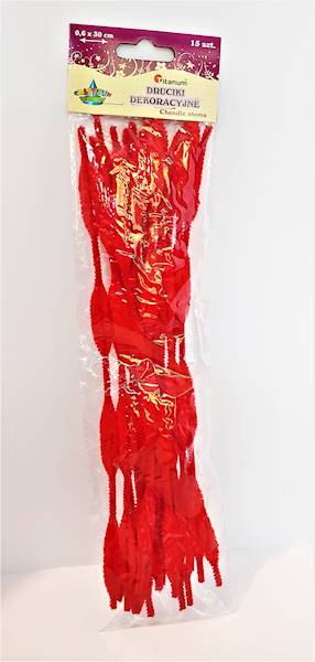 Druciki dekoracyjne Titanum czerwone