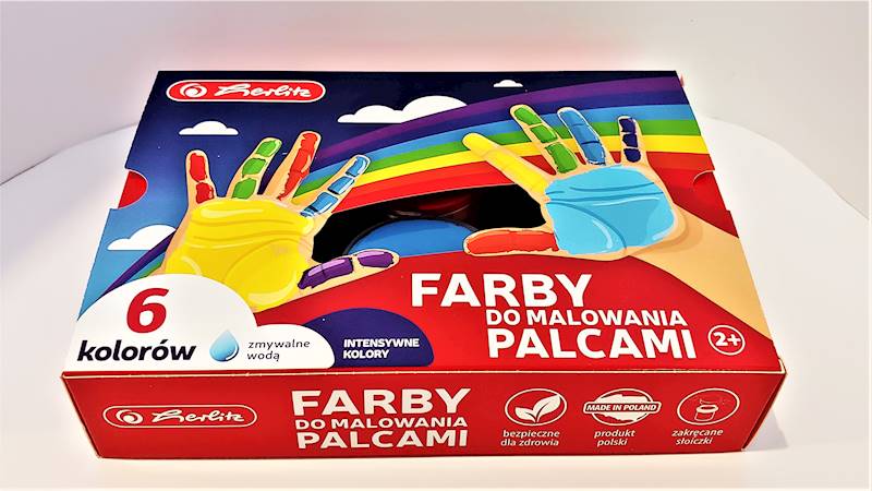 Farby do malowania palcami 6 kolorów Herlitz 