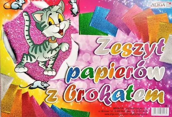 Wycinanki B5 brokatowe ZB8 Aliga
