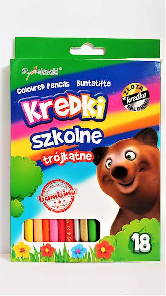 Kredki 18k. Bambino trójkątne