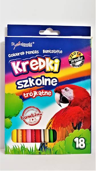 Kredki 18k. Bambino trójkątne