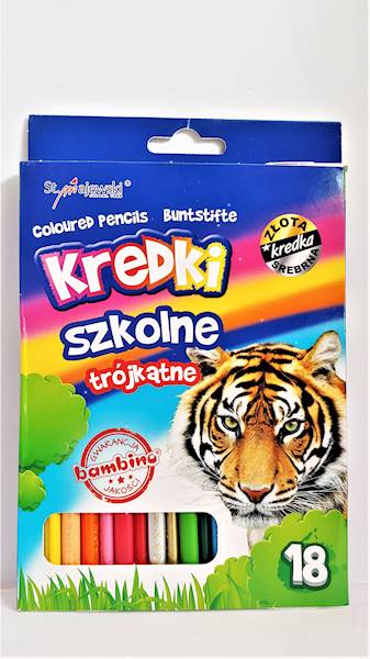 Kredki 18k. Bambino trójkątne