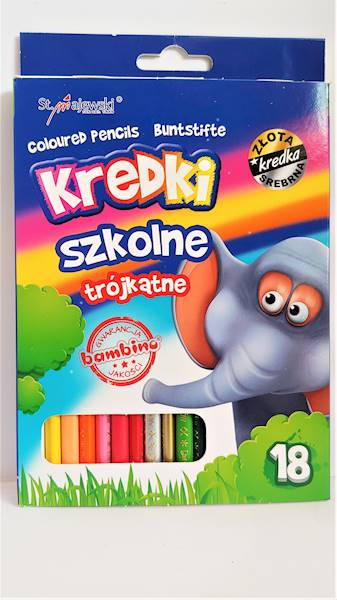 Kredki 18k. Bambino trójkątne