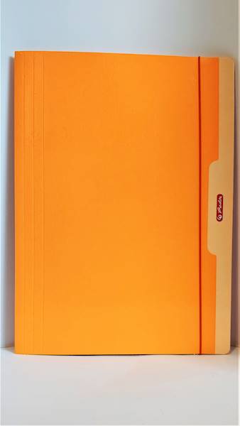 Teczka A4 gumka Herlitz pomarańczowa