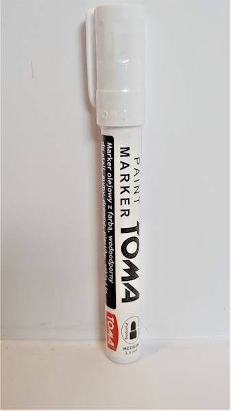 Marker olejny TO-40 TOMA biały