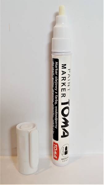 Marker olejny TO-40 TOMA biały