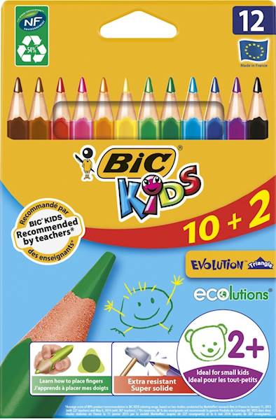Kredki 12k. BIC Kids 2+