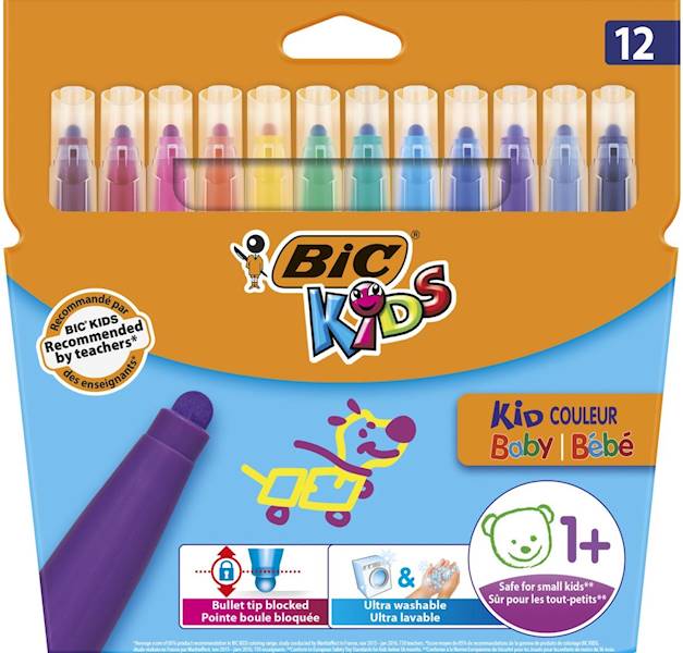 Flamastry 12k. BIC 1+