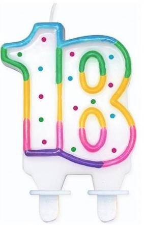 Świeczka 18 kropki Godan