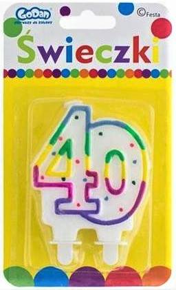 Świeczka 40 Kropki