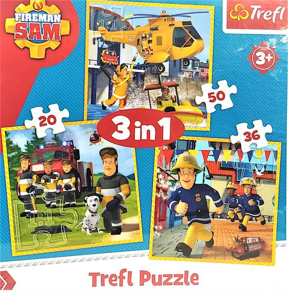 Puzzle 3w1 Strażak Sam w akcji Trefl