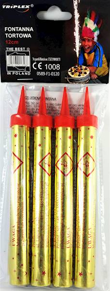 Fontanna tortowa 12cm 4szt.