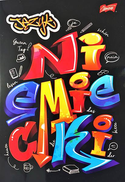 Zeszyt 60 A5 Język Niemiecki ze ściągą Unipap