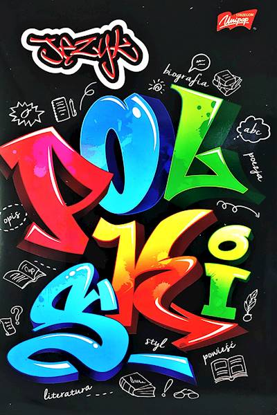 Zeszyt 60 A5 linia Język Polski ze ściągą Unipap