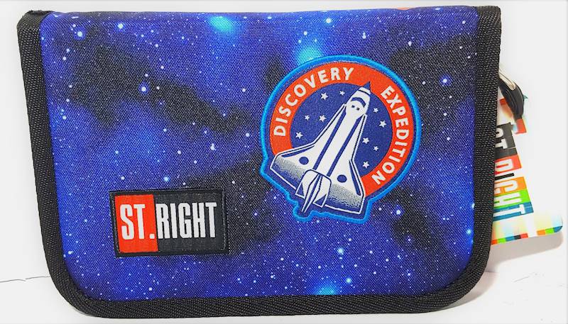 Piórnik 2-klapkowy b.wypos.MISJA KOSMICZNA