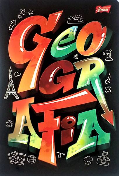 Zeszyt 60 A5 kratka Geografia ze ściągą Unipap