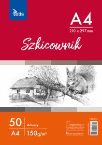 Szkicownik 50A4 150g KB010 Tetis