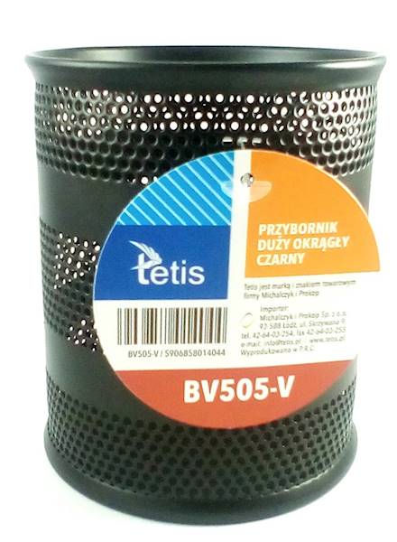 Przybornik okrągły BV505 czarny Tetis