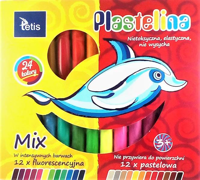 Plastelina 24k. Tetis KP004-G