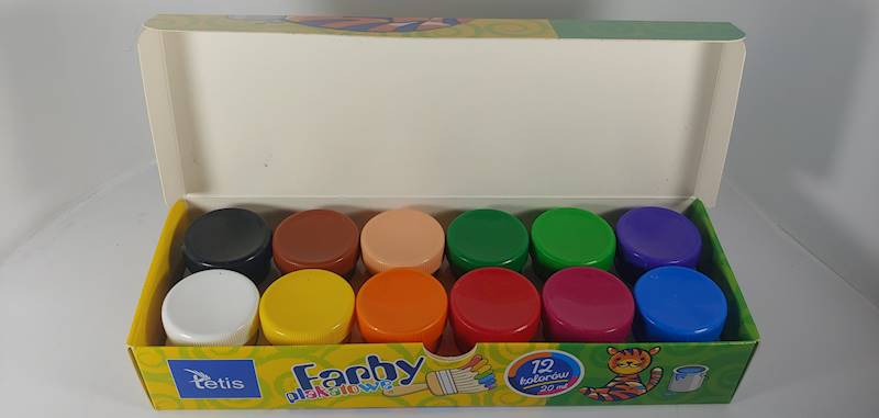 Farby plakatowe 12k. Tetis KF001-D