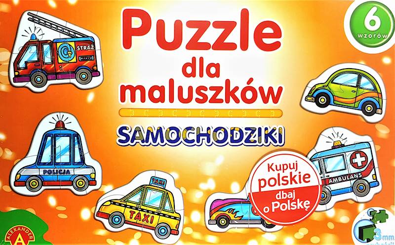 Puzzle dla maluszków Samochodziki Alexander