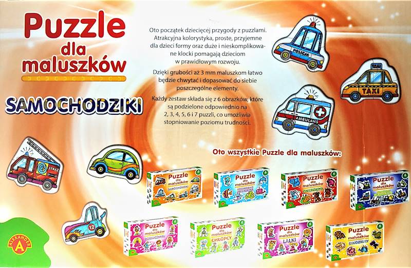 Puzzle dla maluszków Samochodziki Alexander