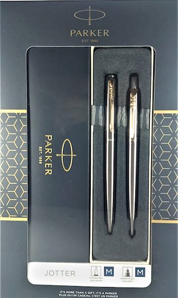 Komplet Parker Jotter FP+BP GT stalowy