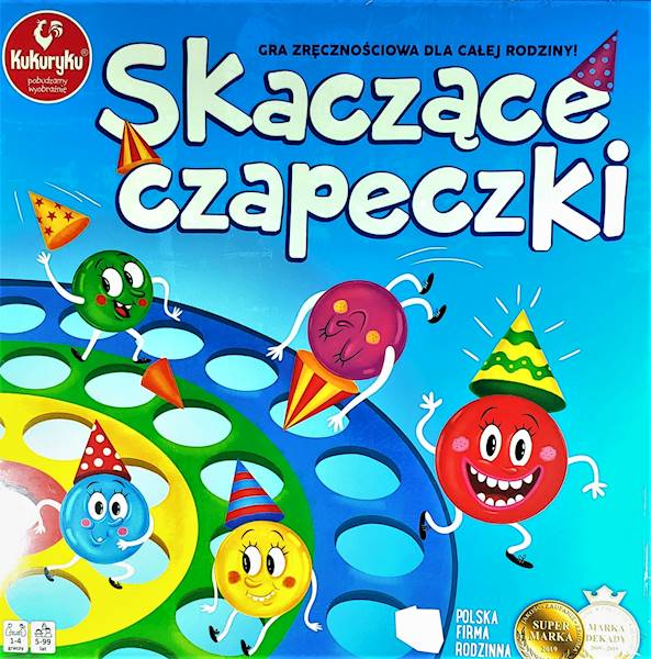 Gra Skaczące Czapeczki Kukuryku