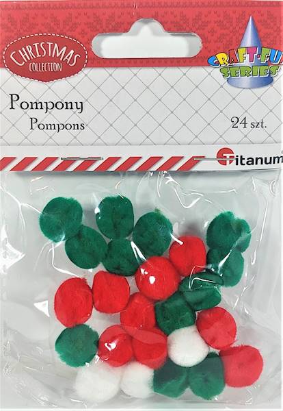 Pompony XMas 24 szt. Titanum