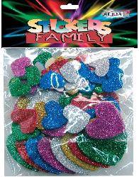 Naklejki brokatowe serca GSE-02 Aliga