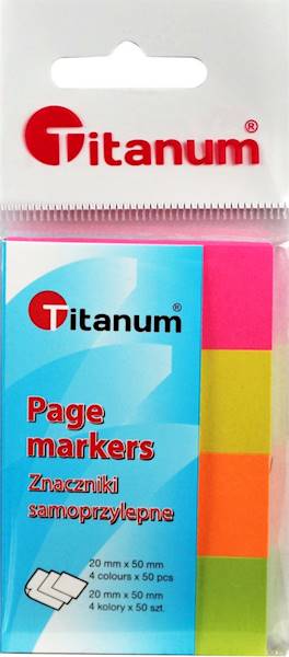 Zakładki indeksowe a'4 Titanum