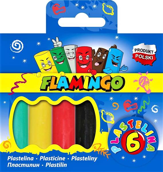 Plastelina 6k. Flamingo