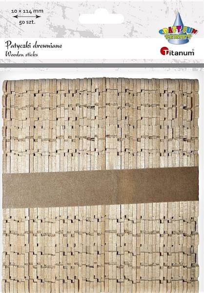 Patyczki drewniane 50szt. Titanum