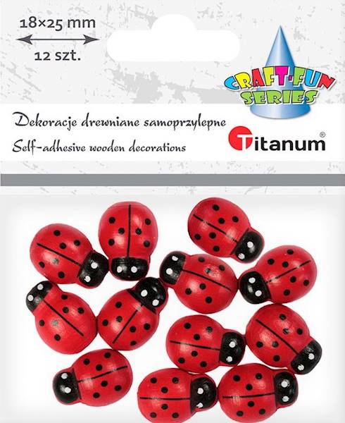 Biedronki 18mmx25mm 12szt.Titanum