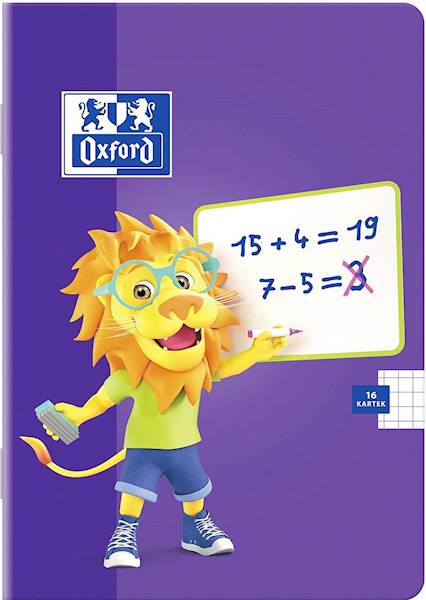 Zeszyt 16 A5 wąska linia kolor Oxford