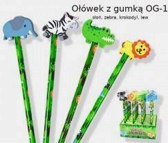 Ołówek z gumką zwierzak penword