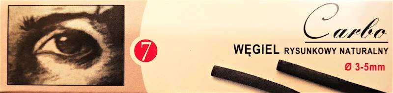 Węgiel rysunkowy 7 szt. Lengo
