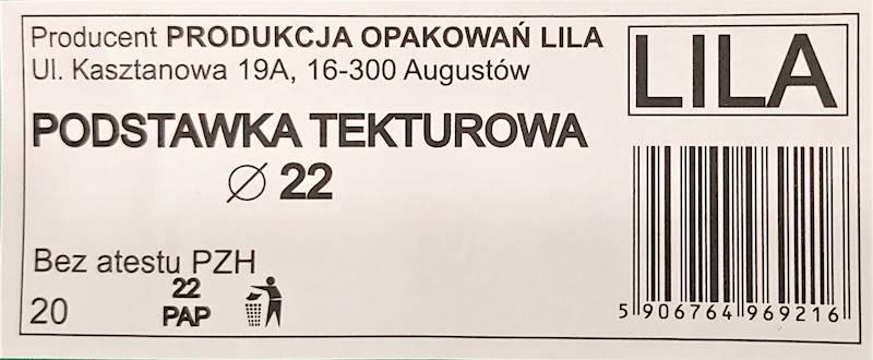 Talerz papierowy fi22 20szt.