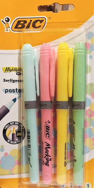 Zakreślacze BIC 4k. pastelowe 