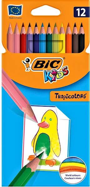 Kredki 12k. Tropicolor Bic Kids
