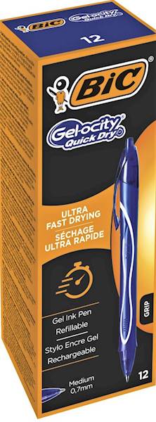 Długopis żelowy BIC Gelocity niebieski Quick Dry
