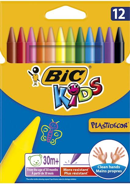 Kredki świecowe 12k. BIC Kids 30m+