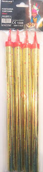 Fontanna tortowa 25 cm TXF-359 4szt. Aliga 