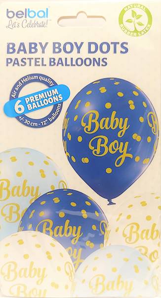 Balony BN06 Baby Girl/Boy 6 sztuk Aliga 