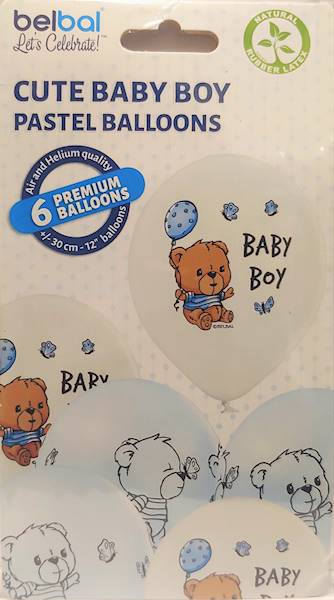 Balony BN06 Baby Girl/Boy 6 sztuk Aliga