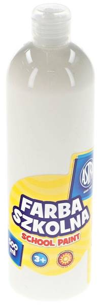 Farba szkolna Astra 500 ml biała