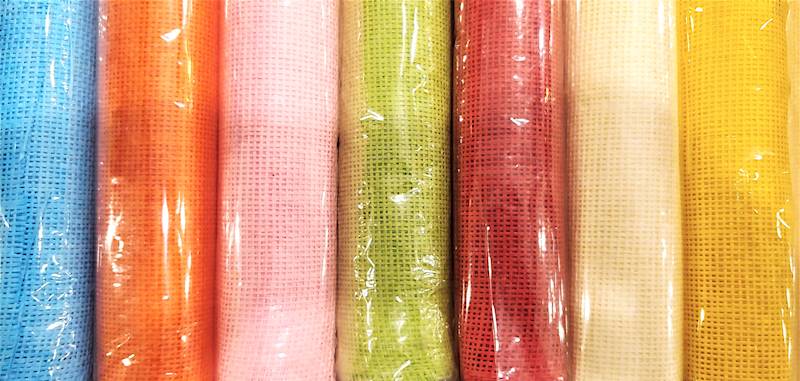 Tkanina papierowa typu juta Tk1 mix kolor 50cmx2Y