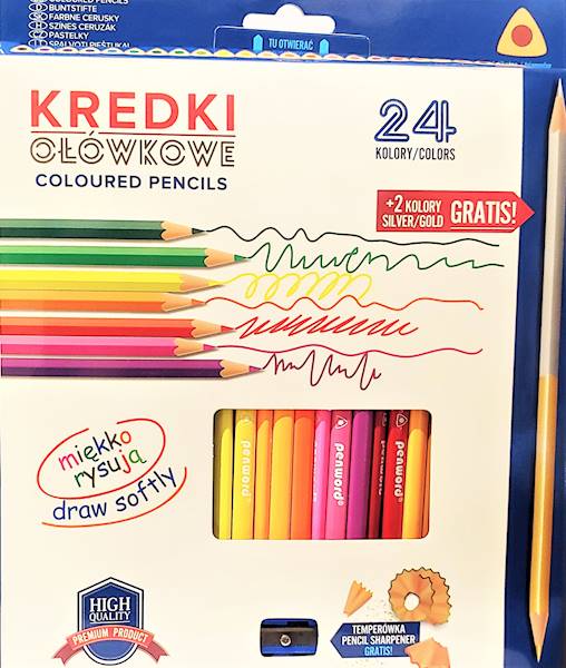 Kredki 24k. penword 