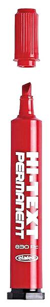 Marker Fibracolor 830 czerwony ścięty