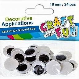 Kreatywne oczy 18mm 24 szt. Titanum